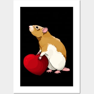 Valentine's Day Rat Posters and Art